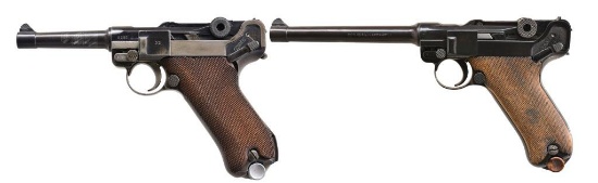 2 CAL. 9MM LUGER SEMI AUTO PISTOLS.