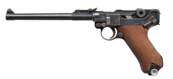DWM MODEL 1914 ARTILLERY LUGER SEMI AUTO PISTOL.