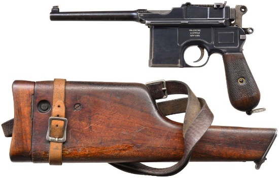 MAUSER C96 PRE WAR COMMERCIAL SEMI AUTO PISTOL.