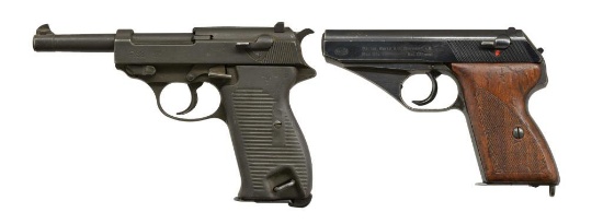 2 MAUSER SEMI AUTO PISTOLS.