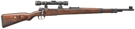 GERMAN HIGH TURRET K98 BOLT ACTION SNIPER RIFLE.