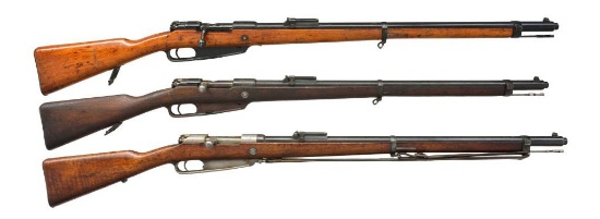 3 GEW 88 COMMISSION BOLT ACTION RIFLES.