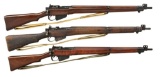 3 NO. 4 MK I* BOLT ACTION RIFLES.