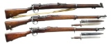 3 CURIO BOLT ACTION RIFLES. ISHAPORE, LSA & BSA.