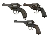 3 WEBLEY REVOLVERS.