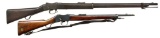 2 ENFIELD SINGLE SHOT RIFLES.