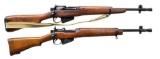 2 BRITISH BOLT ACTION RIFLES.