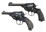 2 WEBLEY SERVICE REVOLVERS.
