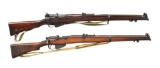 2 SMLE MK III BOLT ACTION RIFLES.