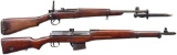 2 MILITARY RIFLES.