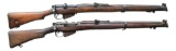 2 SMLE SHTLE NO. III* BOLT ACTION RIFLES.