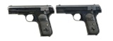 2 COLT 1903 POCKET SEMI AUTO PISTOLS.