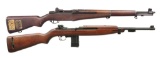 2 AMERICAN SEMI AUTO MILITARY RIFLES.