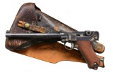 DWM MODEL 1914 ARTILLERY SEMI AUTO PISTOL RIG.