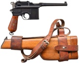 VL &D MAUSER C96 1930 COMMERCIAL SEMI AUTO PISTOL.