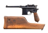 MAUSER WARTIME COMMERCIAL SEMI AUTO PISTOL RIG.