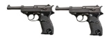 2 CONSECUTIVE NUMBERED WALTHER P.38 / II SEMI