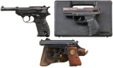 3 WALTHER SEMI AUTO PISTOLS.