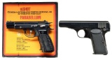 2 SEMI AUTO PISTOLS, BROWNING & CZ.