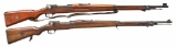 2 MAUSER MILITARY BOLT ACTIONRIFLES.