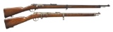 2 ST. DENIS BOLT ACTION MODEL 71 MAUSER SINGLE