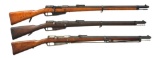3 GEW 88 COMMISSION BOLT ACTION RIFLES.