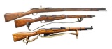 3 BOLT ACTION RIFLES.