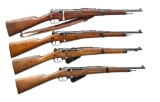 4 BERTHIER M16 BOLT ACTION CAVALRY CARBINES.