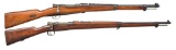 2 CALIBER 7X57MM BOLT ACTION RIFLES.