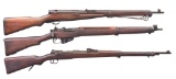3 CURIO BOLT ACTION RIFLES.