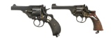 2 CUTAWAY REVOLVERS, WEBLEY & ENFIELD.