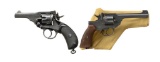2 DA REVOLVERS. WEBLEY, ENFIELD.