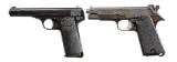 2 SEMI AUTO PISTOLS.