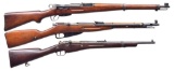 3 BOLT ACTION MILITARY RIFLES.