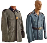 2 WWII GERMAN SS TUNICS.