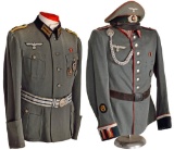 2 WWII GERMAN ARMY UNIFORMS.