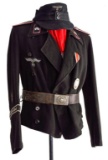 WWII GERMAN ARMY PANZER TUNIC & CAP.