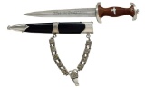 WWII GERMAN CHAINED NSKK DAGGER.