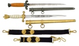 2 WWII GERMAN DAGGERS.