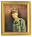 OIL PAINTING OF A WWII GERMAN GENERAL.