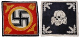 2 MODERN RUGS WITH WWII GERMAN MOTIFS.