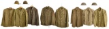 8 EARLY 20TH CENTURY UNIFORMS, 2 HATS & 2 HELMETS.