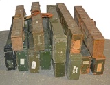 13 BRITISH SNIPER RIFLE TRANSIT BOXES.