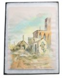 WATERCOLOR POSSIBLY BY ADOLF HITLER.