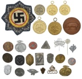 WWII GERMAN AGRICULTURAL MEDALS, TINNIES & GERMAN