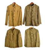 4 WWI AERO SQUADRON UNIFORMS.