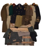 LARGE LOT OF MOSTLY US SERVICE UNIFORM ITEMS.