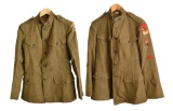 WWI AIR SERVICE UNIFORMS & FOOT LOCKER.