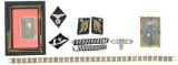 WWII GERMAN SS & SA INSIGNIA & GORGET CHAIN.