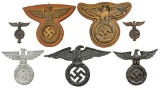 7 WWII GERMAN DECORATIVE WALL & DESK EAGLES.